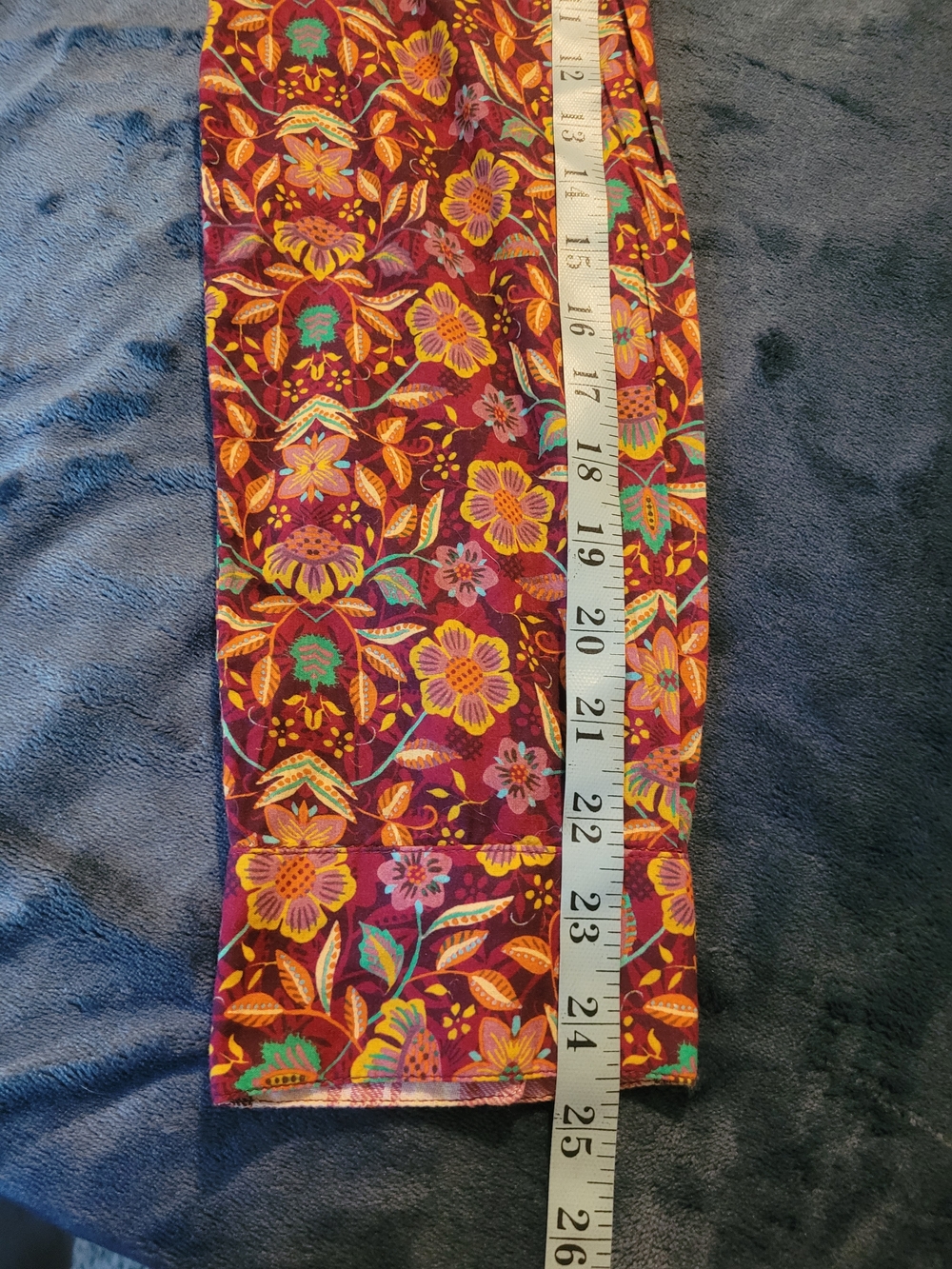 Sundance Floral Button-Front Shirt in Purple Yellow/orange and Teal - Picture 16 of 16